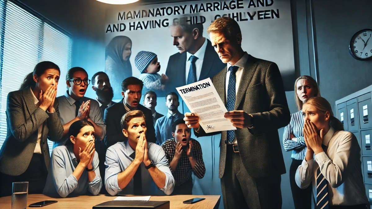 This Company thretened it s employees to get married and have children otherwise they will be fired gnr
