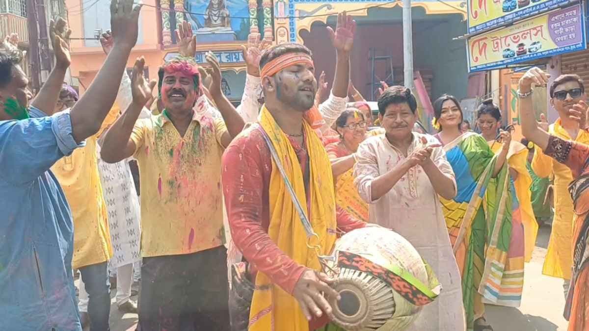 In Ramdan Month Rahim celebrates holi with others