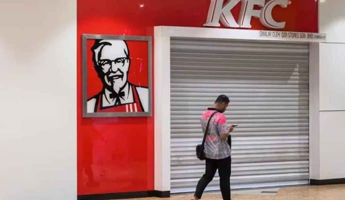 KFC Malaysia temporarily shutters outlets citing challenging economy