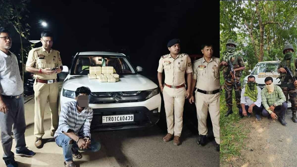 Tripura Police and Assam Rifles achieved major success recovering drug tablets worth lakhs of rupees gnr