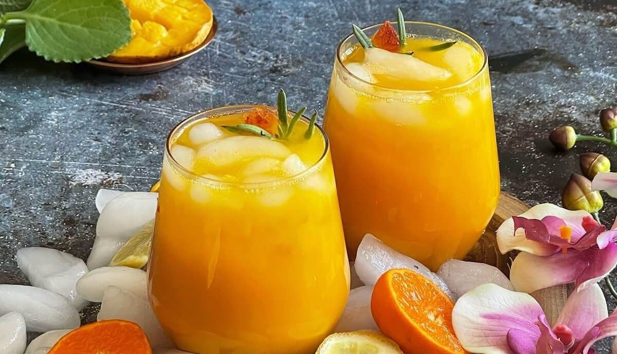 Sweet and spice mango drink for Holi Celebration!