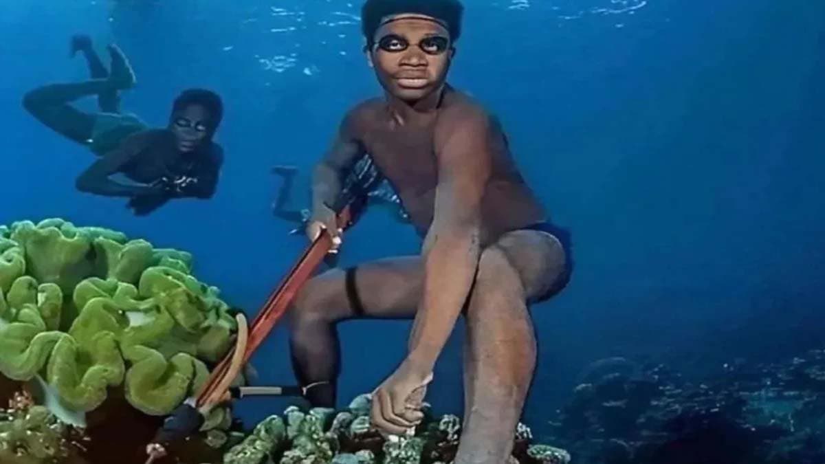 They can stay submerged underwater for a long time living in that water the incredible abilities of Bajau tribe are truly amazing