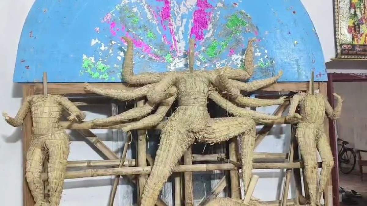 On Rathyatra day structure of  goddess Durga is worshipped