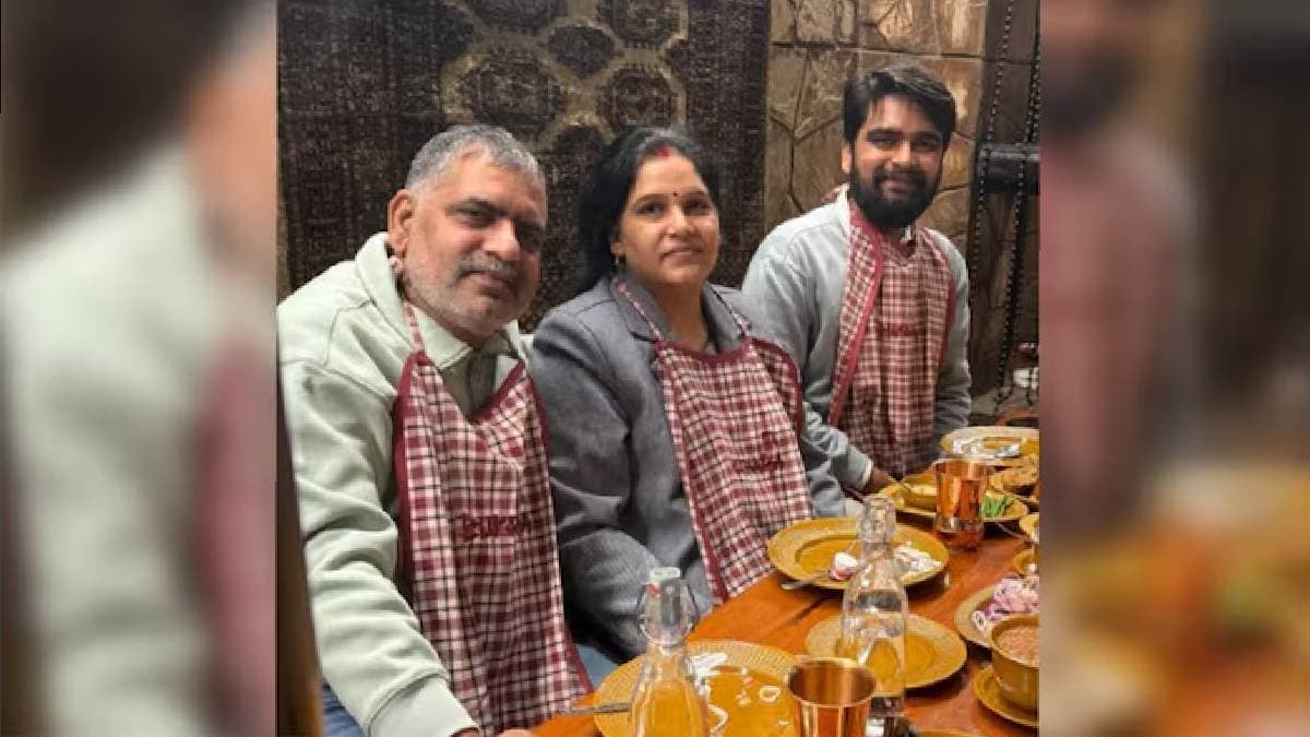 aryan mishra takes parents to dinner at 5 star where father was a guard 25 years ago