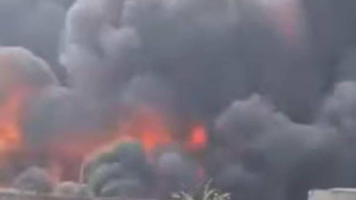 Fire breaks out again in Domjur on Tuesday morning