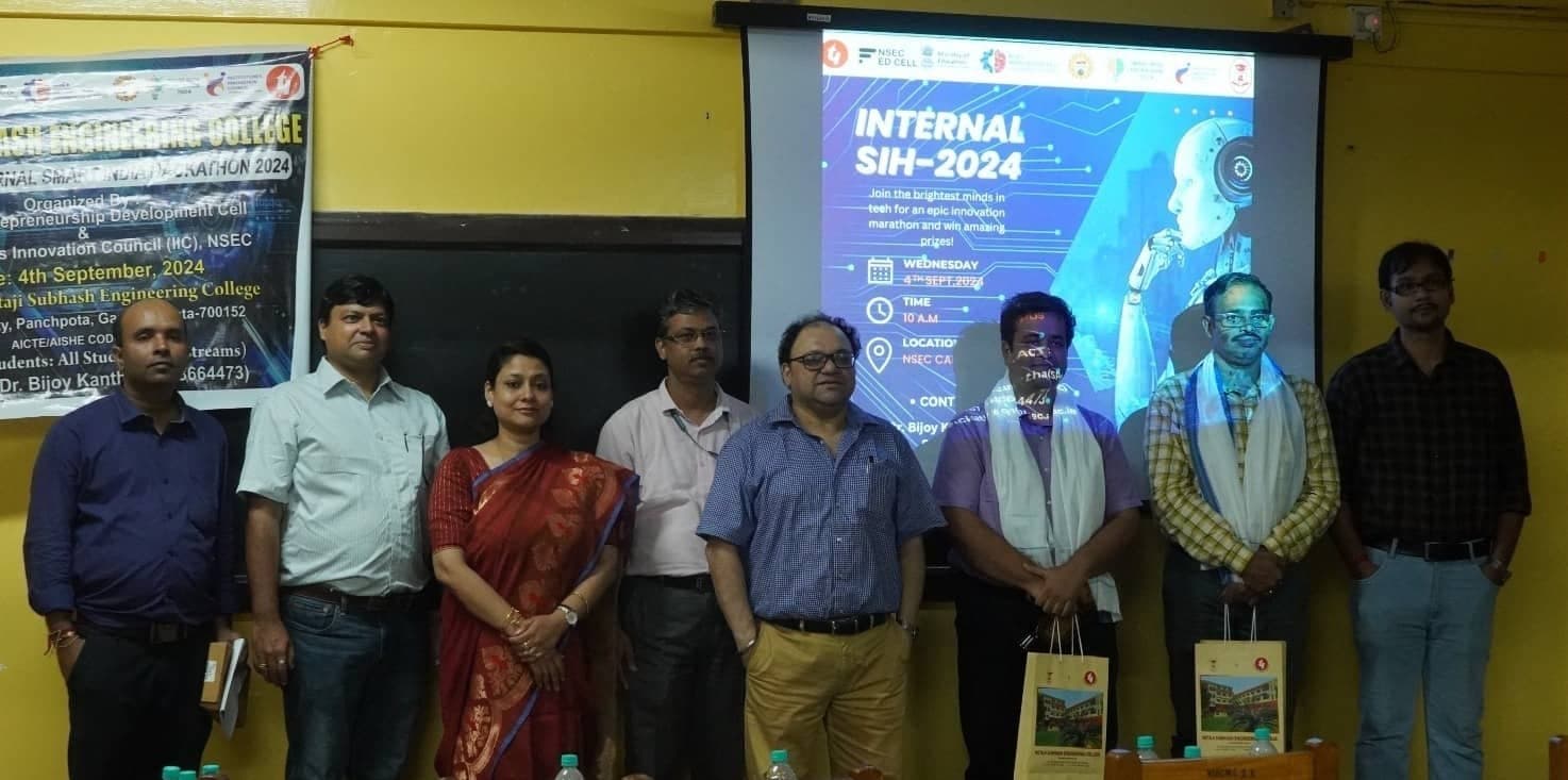 Smart India Hackathon in Netaji Subhash Engineering College