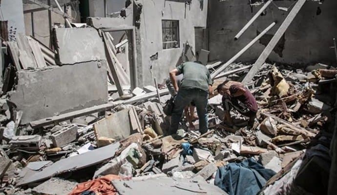Over ‘100 dead’ in Israeli strike at Gaza school gnr