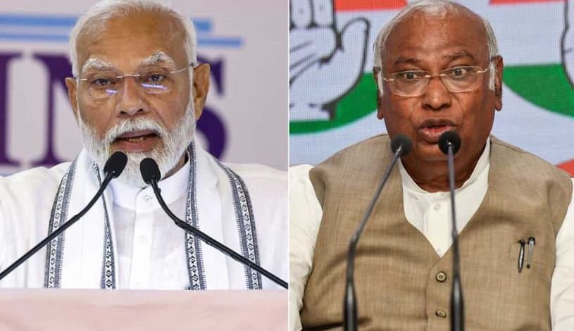 Mallikarjun kharge counters narendra modi  gnr 