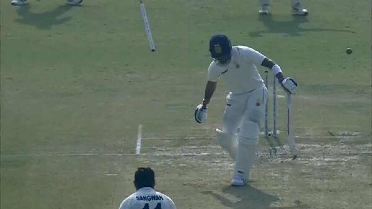 ranji trophy live virat kohli fans abuse wrong 'himanshu sangwan' on social media after latter's aggressive celebration spt