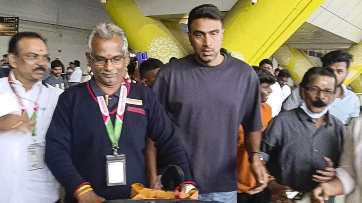 Just retired ravichandran Ashwin returns to Chennai from Brisbane spt 