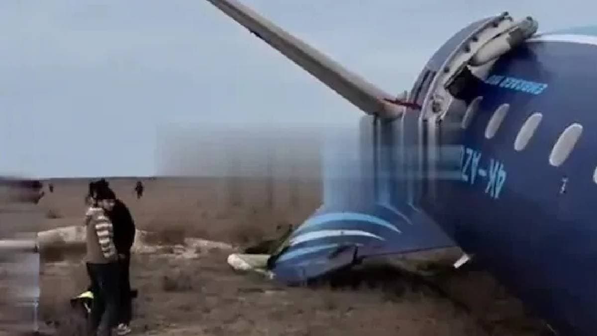 Azerbaijan Airlines Plane Crashes Near Aktau City In Kazakhstan 