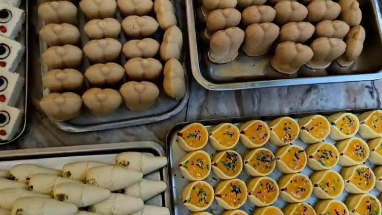 about 400 types of sweets  for bhai phonta 