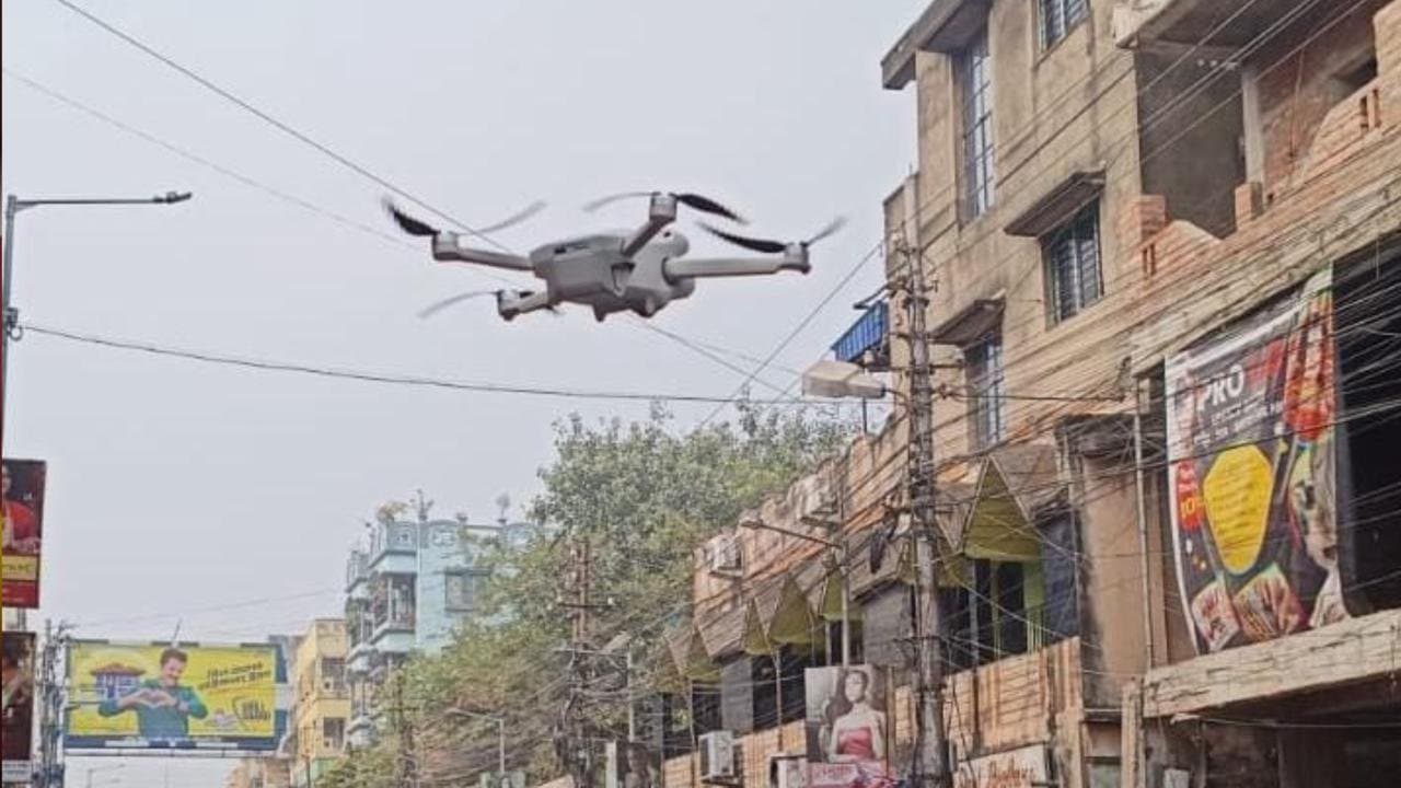 police drone in sreerampore