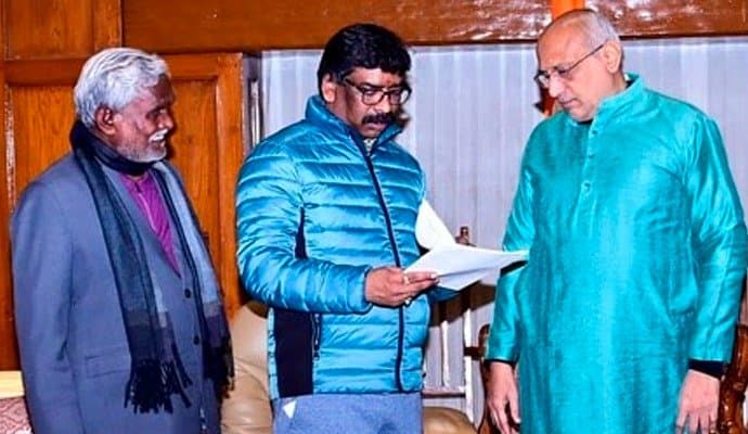 Hemant soren arrested champai soren jharkhand cm