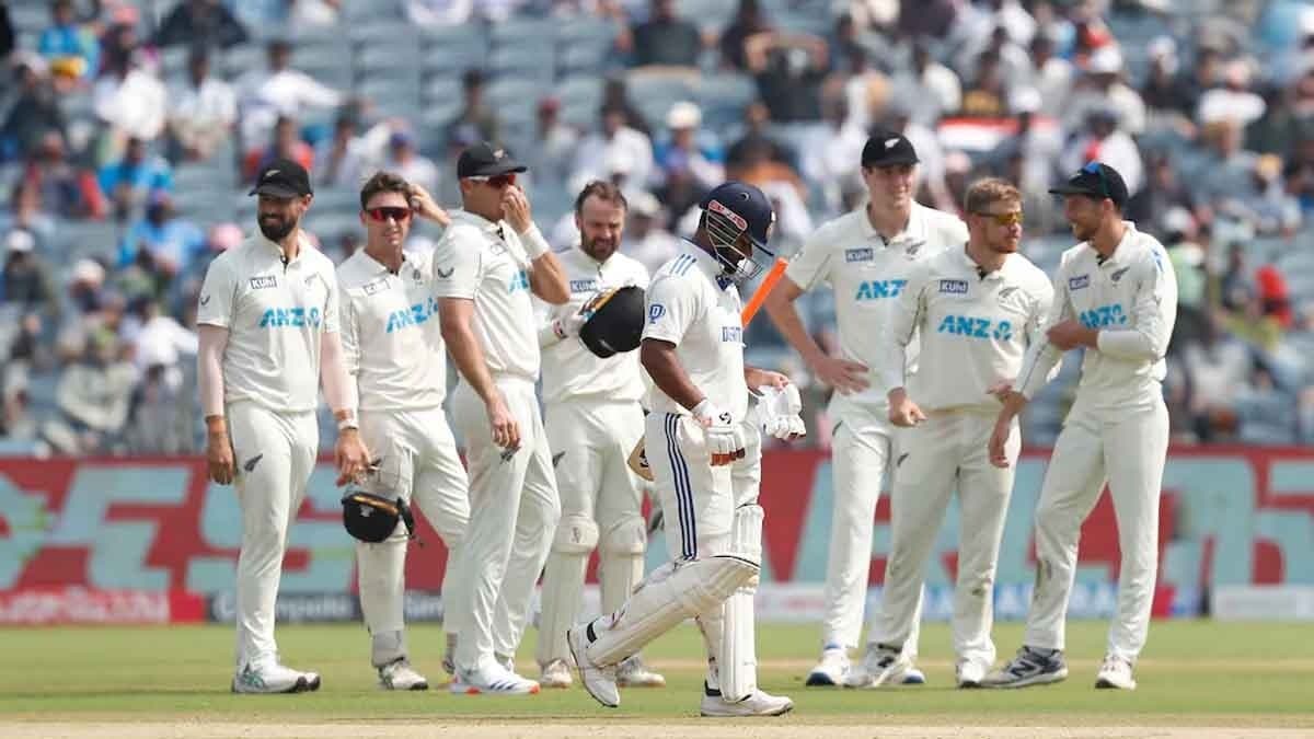 Mitchell Santner Returns 7/53 As New Zealand Bundle Out India For 156 spt