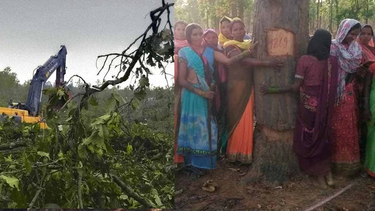 Arrows fly as villagers clash with cops over tree-felling in Chhattisgarh’s Hasdeo forest gnr 