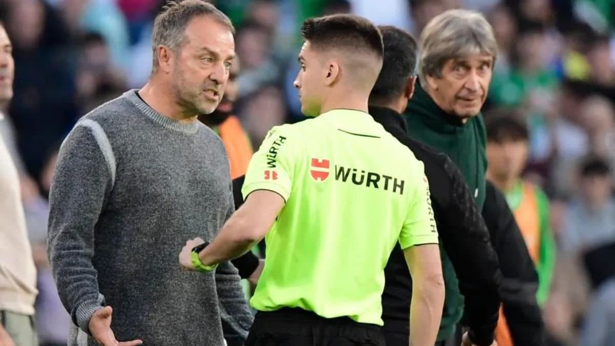 Barcelona  head coach Hansi Flick has been given a two game touchline ban spt 