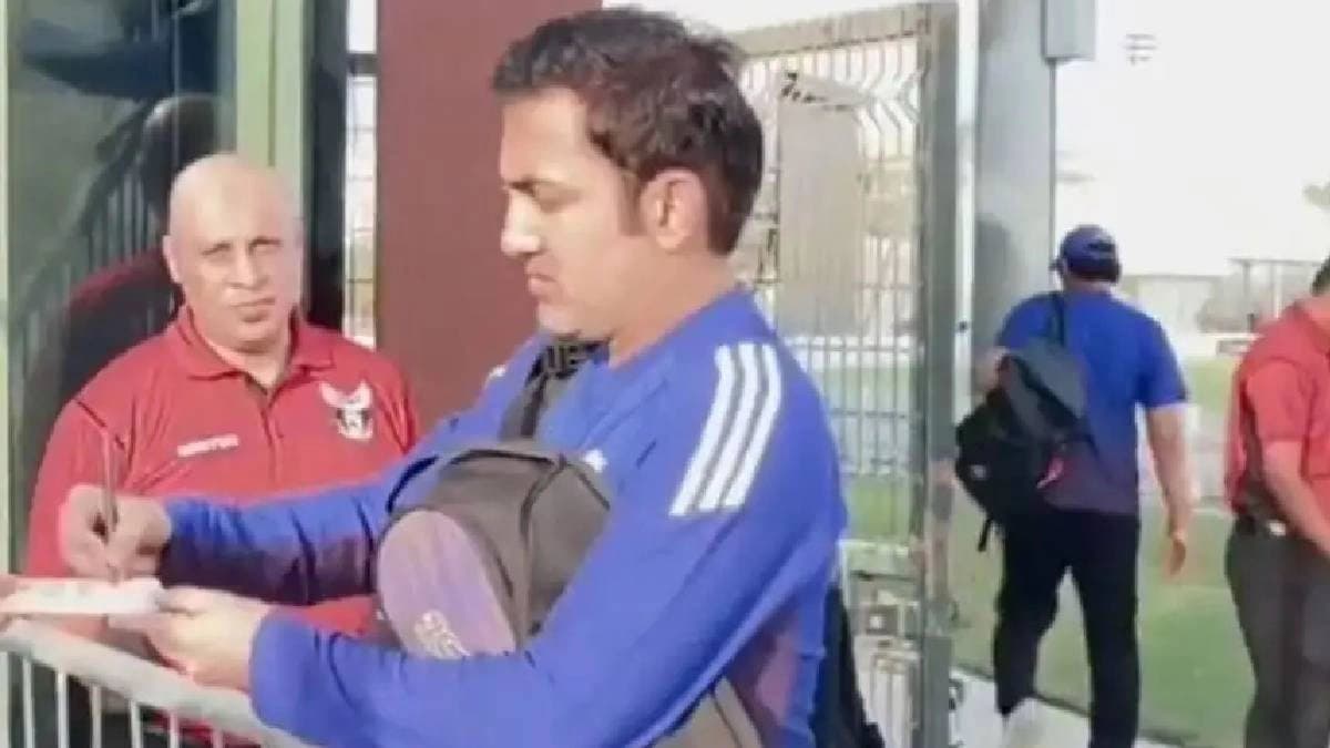 India Head Coach Gautam Gambhir Seen Carrying KKR Bag For Asia Cup