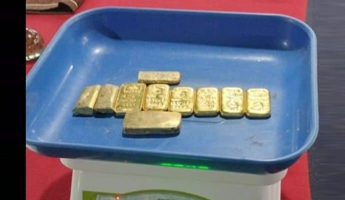 bsf rescued gold, two arrest