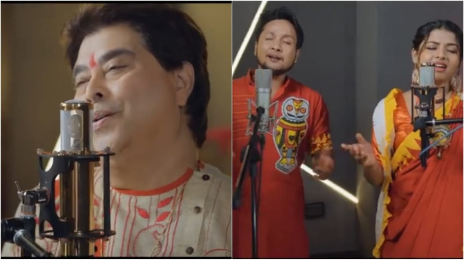 jeet ganguli launched puja song with arunita kanjilal and pawandeep rajan ent