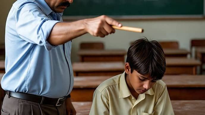 Drunk Teacher beats Six year old Student over counting mistake in Chhattisgarh