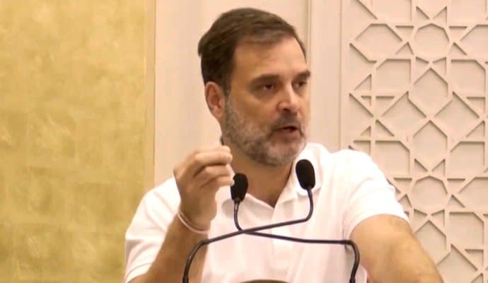 rahul said, the goal is to restore the statehood of jammu and Kashmir