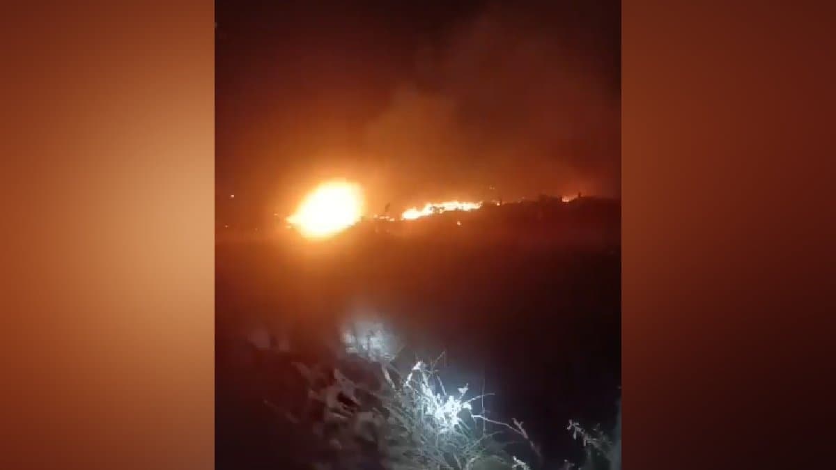 Twin Seater Jaguar Fighter Jet Crashes In Gujarat