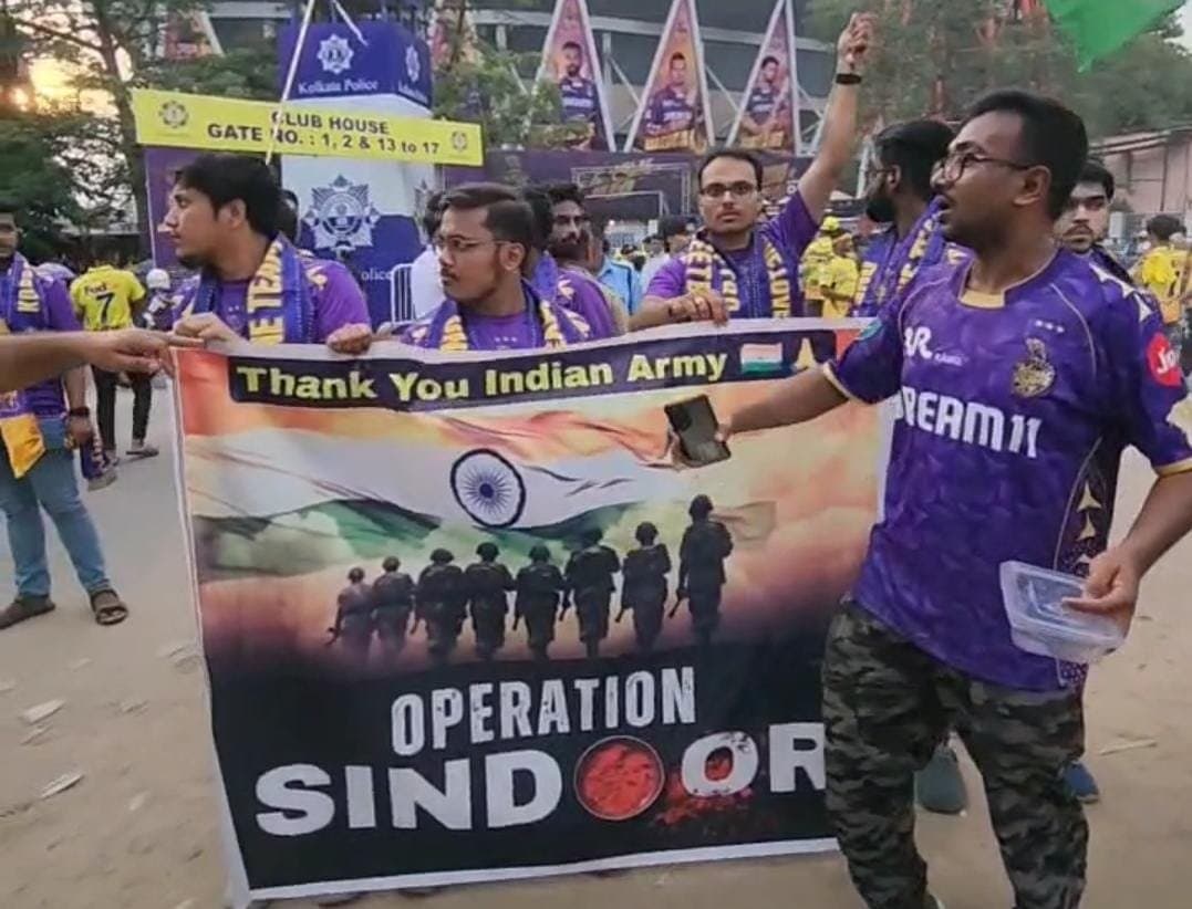 National Anthem played to honour Indian Armed forces ahead of KKR-CSK match 