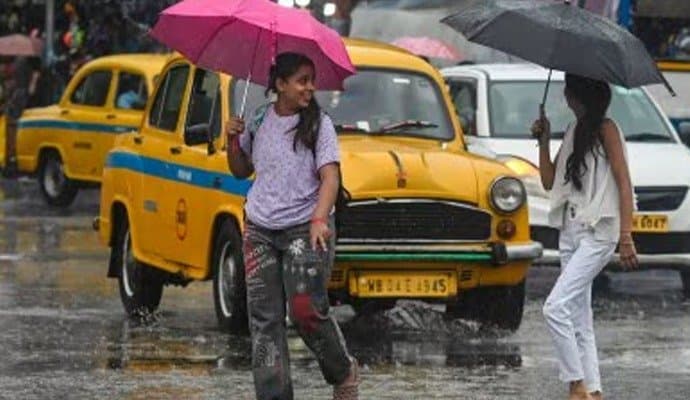 Cloudy skies, mild rains make Kolkata weather cool