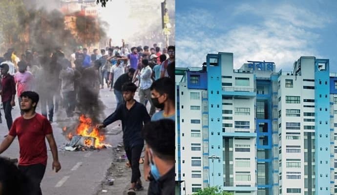 Bangladesh curfew nabanna contacts the residential commissioner in new delhi gnr 