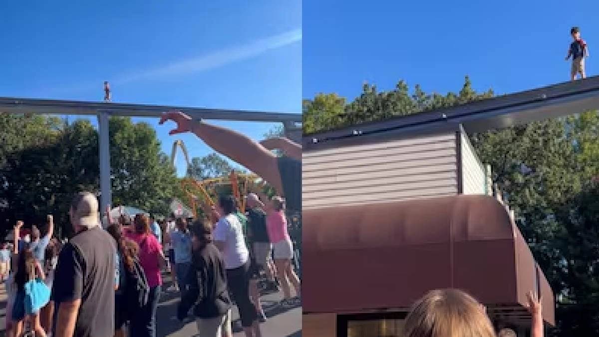 Viral Footage Shows Boy On 20-Foot-High Monorail Track