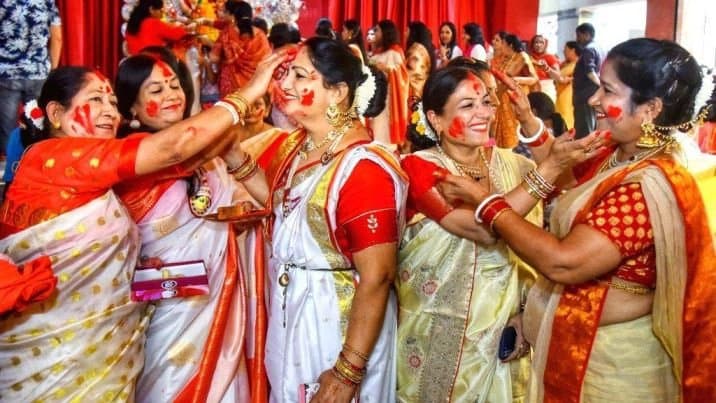 Skin and Hair Care Tips to Repair Damage After Sindoor Khela of  Durga Puja 2025