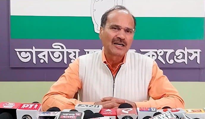 adhir chowdhury partially support abhisek banerjee