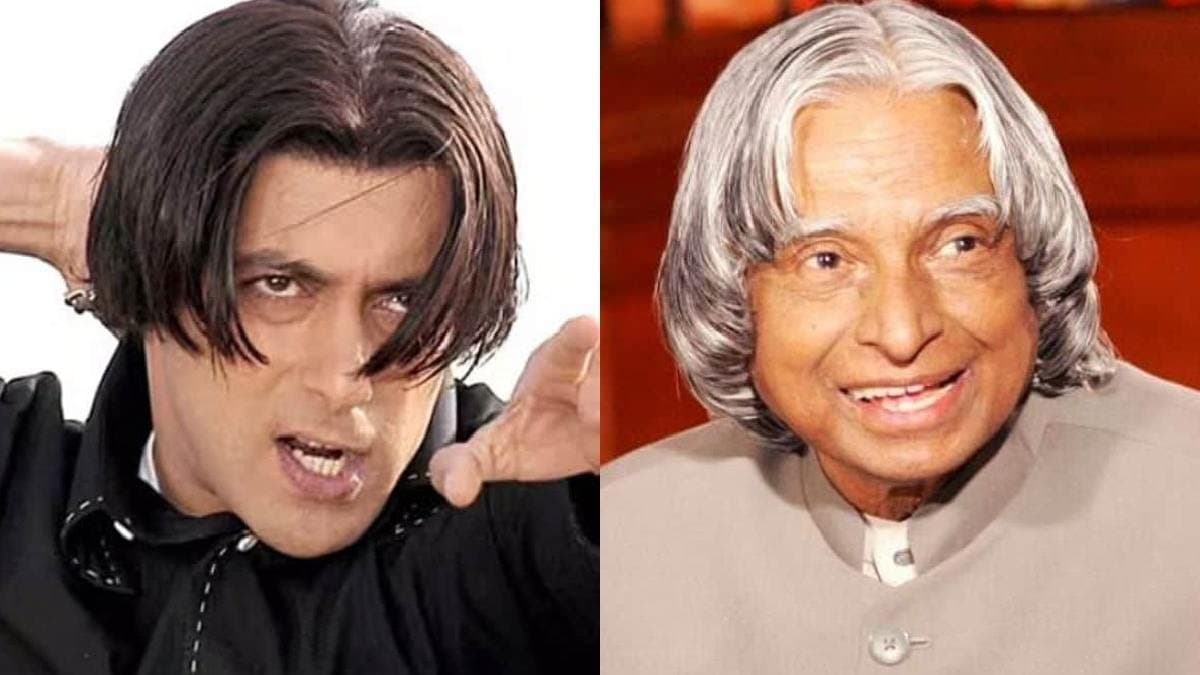 Salman Khan says his hairstyle for the film Tere Naam was inspired by late president APJ Abdul Kalam