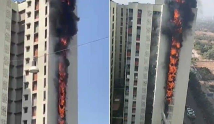 Massive Blaze At Mumbai High-Rise, 6 Floors On Fire