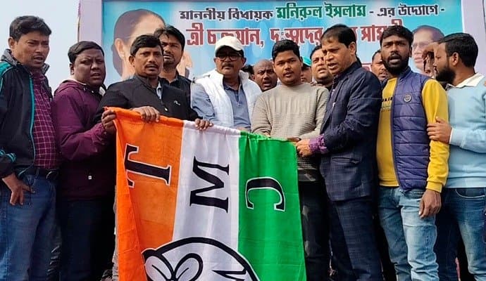 congress workers joins trinamool in farakka
