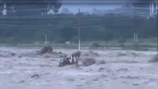 Raging River In Dehradun Overturns Tractor 10 People Swept Away After Cloudburst 