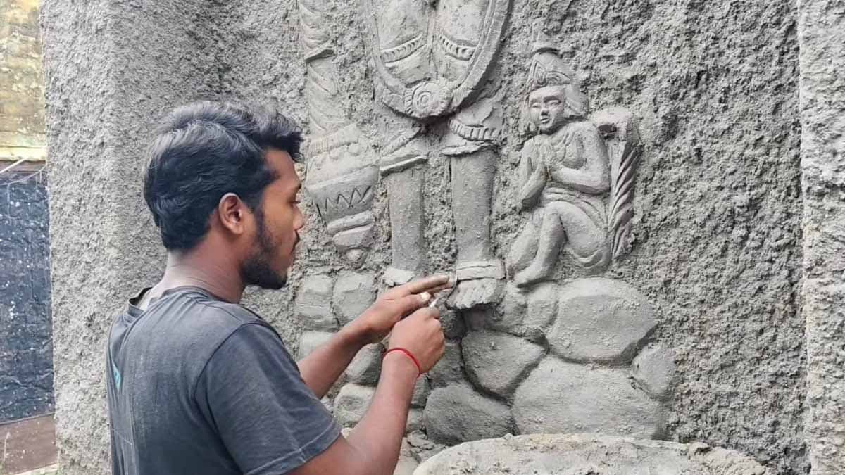 bangladeshi artist in hooghly dura puja gnr