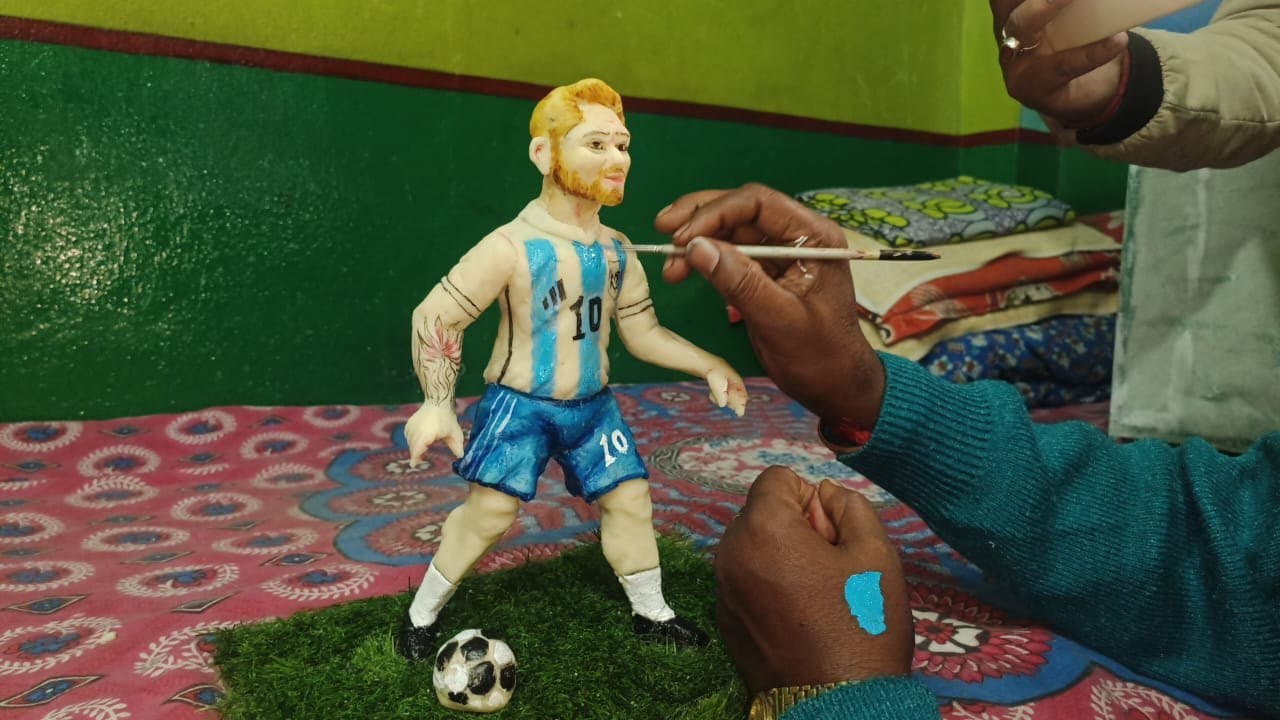 Felu Modak made special Messi sandesh amid Leonel messi Kolkata tour