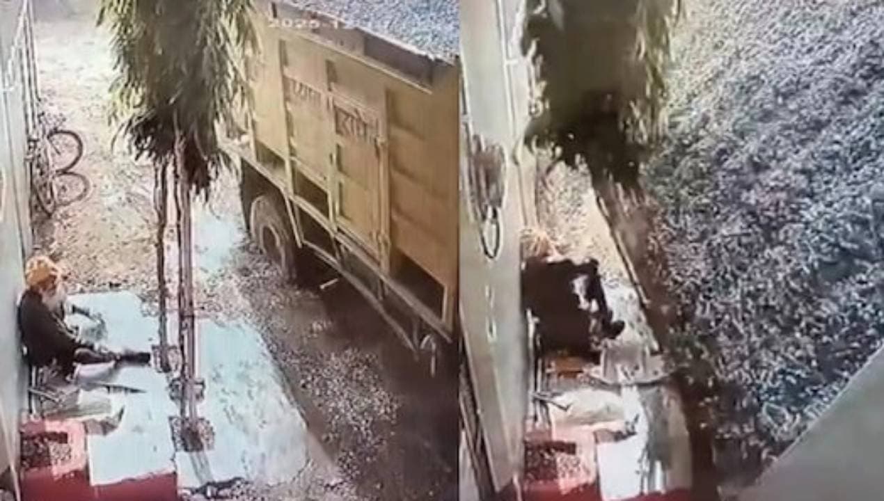 Man Killed As Truck With Gravel Overturns On Him in Madhya Pradesh