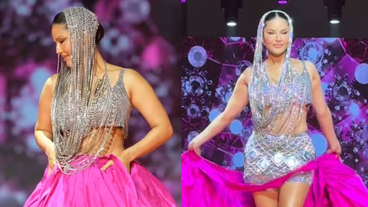 Sunny Leone s bold look on ramp goes viral on social media 