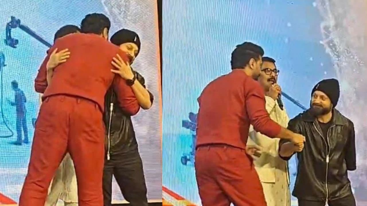 Dev and Shiboprosad Mukherjee meet and greeted each other at Fedaration Utkarsha Samman 