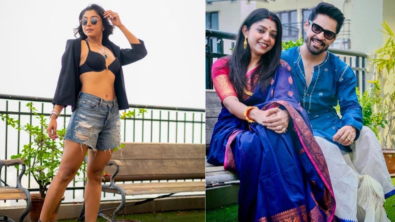 Devlina Kumar shares some photos in Black Bra and Denim Shorts Gourab Chatterjee wishes her on birthday 