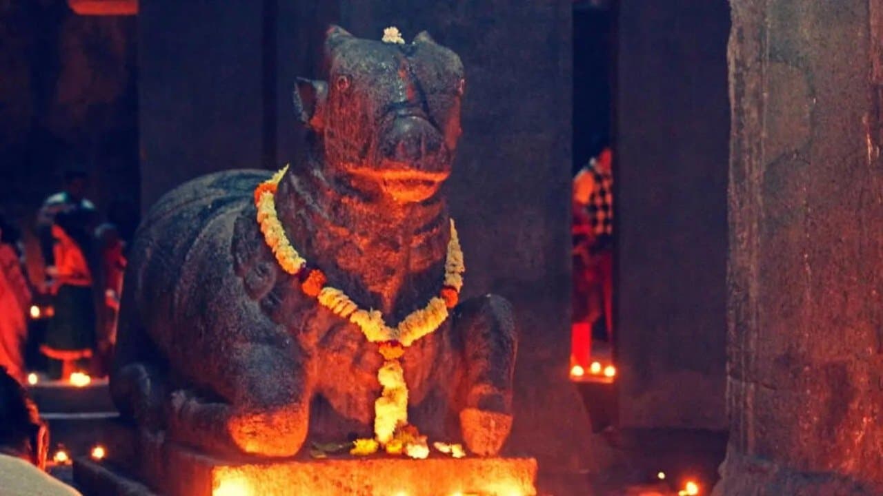 In Hindu temples why Nandi always facing Lord Shiva