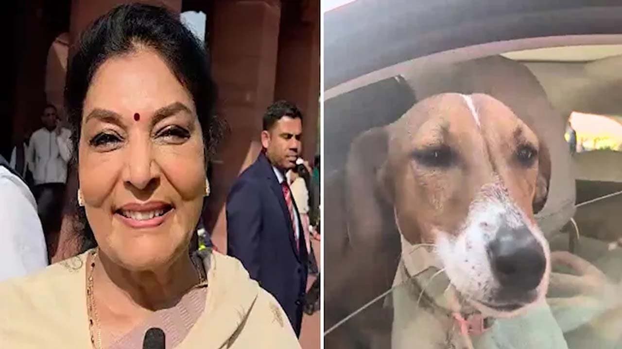 Those who bite are inside says Congress MP Renuka Chowdhury after bringing dog to Parliament