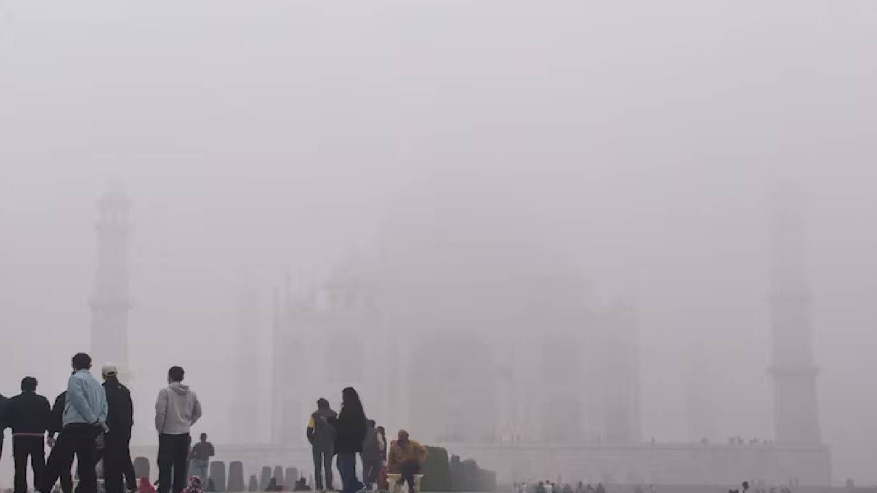 IMD Weather Update Taj Mahal Disappears Amid Heavy Fog