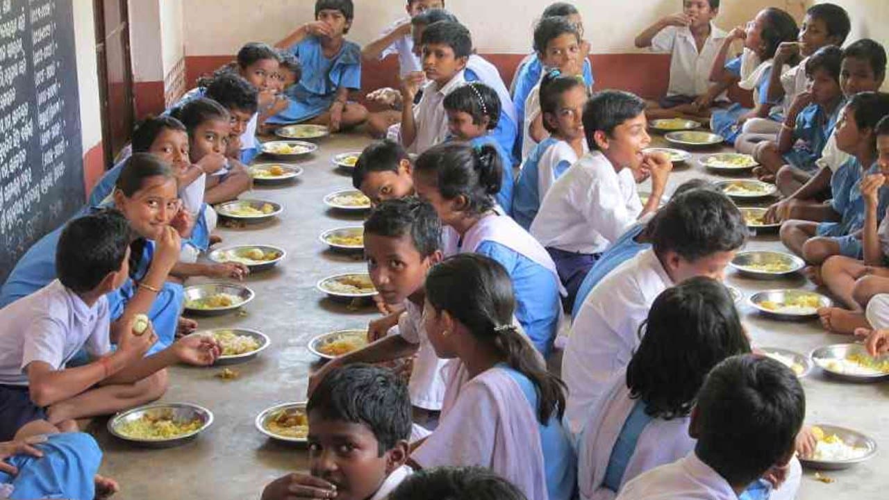 Number of mid-day meal providing schools are shrinking in India said the education minister