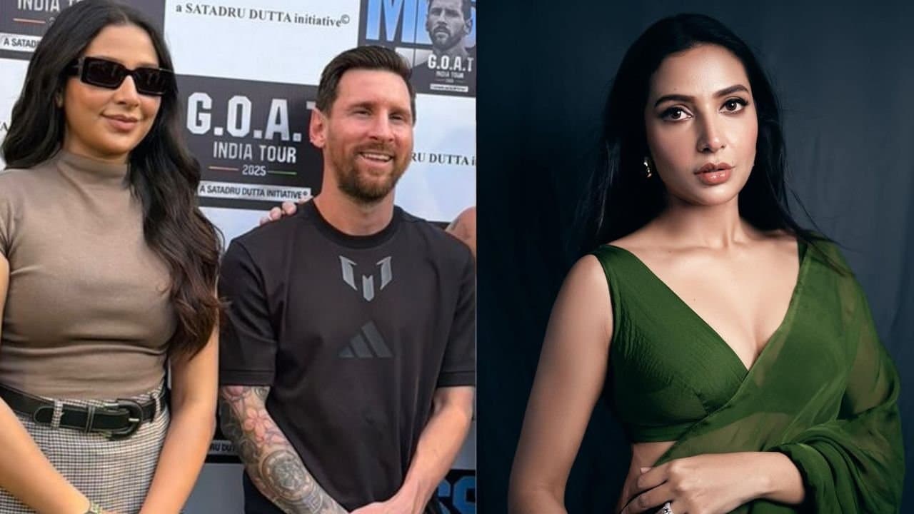 Subhashree ganguly slammed for posing with lionel messi