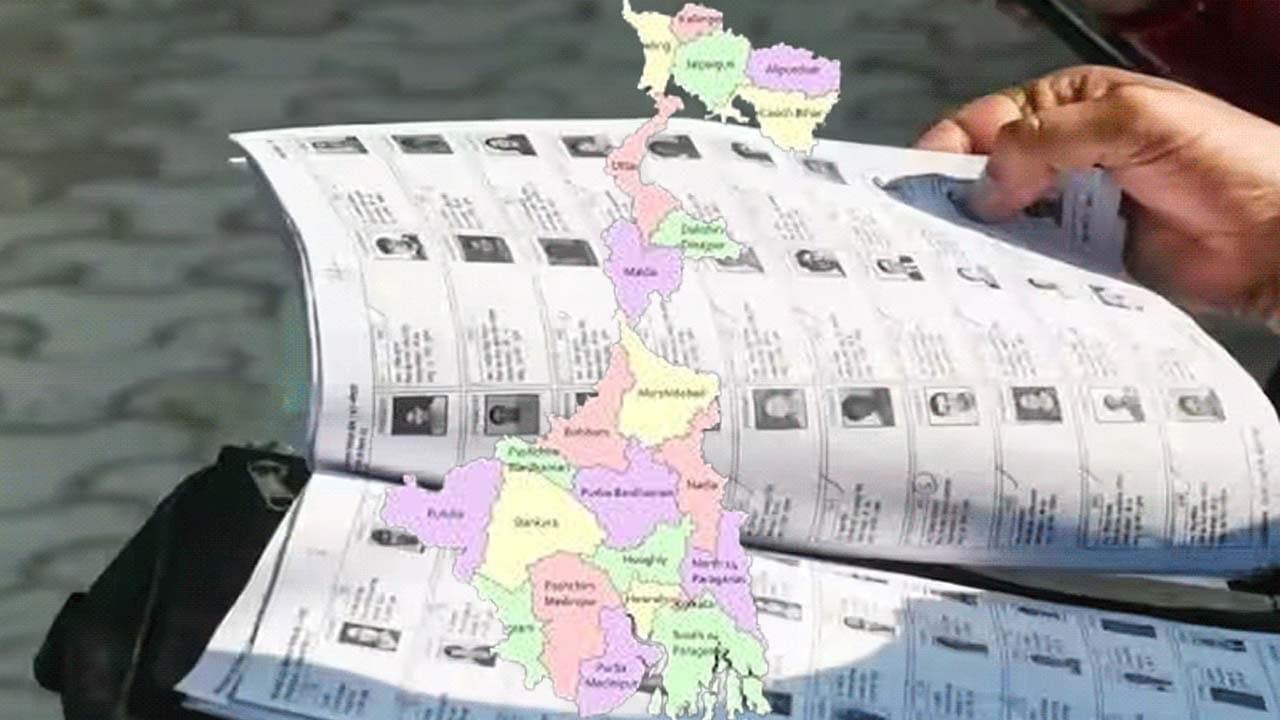 How many names have been excluded from the SIR draft voter list in each district of West Bengal
