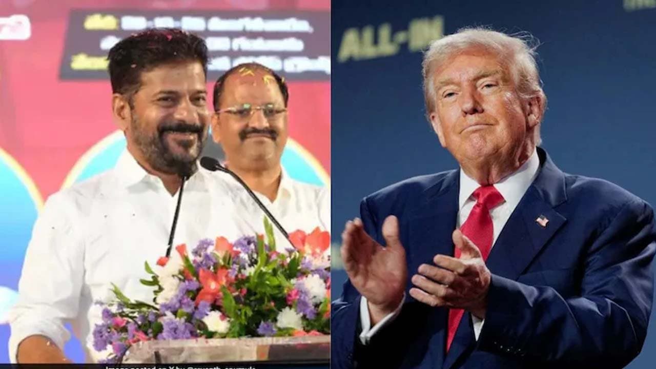 Opposition only in words Telangana Congress Government are desperate to name a road after Trump in Hyderabad